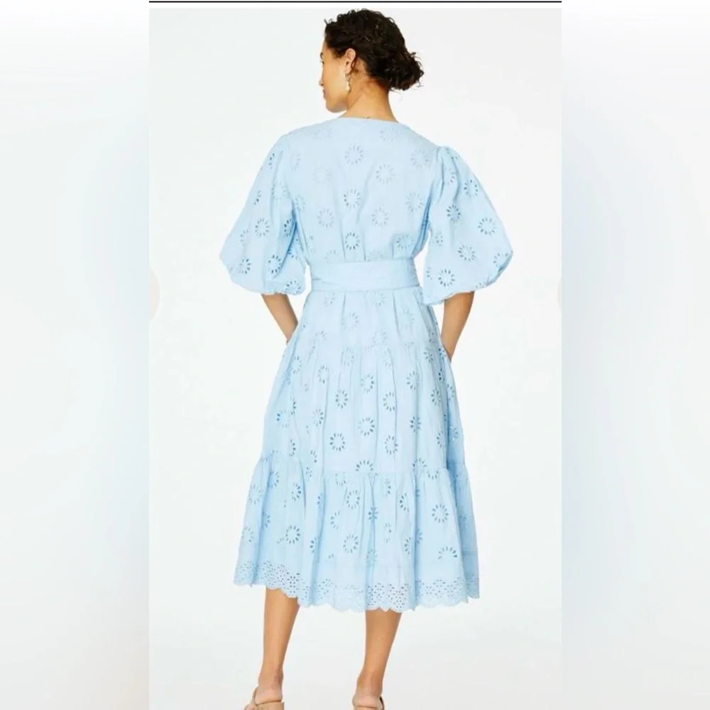 ROLLER RABBIT DRESS MIDI EYELET‎ VALONIA DRESS WOMENS SIZE LARGE